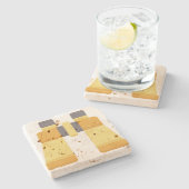 双眼鏡 ストーンコースター (横)