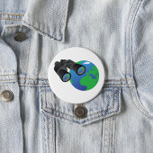 双眼鏡 缶バッジ