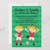 双赤と白子サッカー誕生パーティー 招待状 (正面)