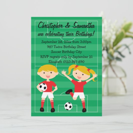 双赤と白子サッカー誕生パーティー 招待状 (スタンド正面)