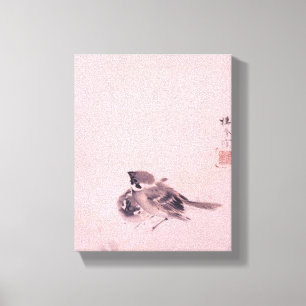 双雀,栖鳳スパロウ，セイハウ，アー日本のト キャンバスプリント