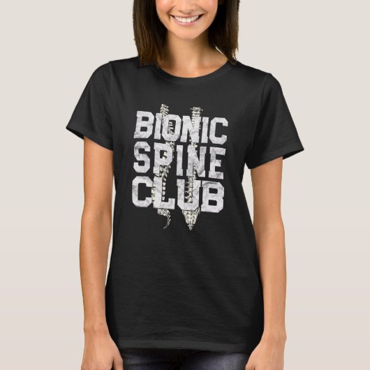 双音性脊椎外科腰椎核融合バックRec Tシャツ (正面)