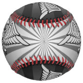 双頭の灰色の鷹 ソフトボール (裏面)