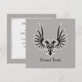 双頭の鷹 招待状 (正面/裏面)