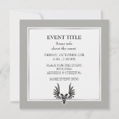 双頭の鷹 招待状 (裏面)