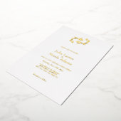 双魚ラブミニマリスト結婚ズ 箔招待状 (回転した状態)