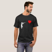 反おもしろいバレンタ独身のインデー Tシャツ (正面フル)