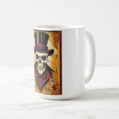 反はっきりした乱：スカル&クロスボーンコーヒーマグ コーヒーマグカップ (正面右)