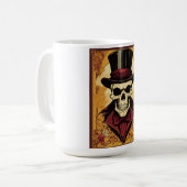 反はっきりした乱：スカル&クロスボーンコーヒーマグ コーヒーマグカップ (正面左)