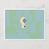 反りのあるハガキ縁どー付きスクリーン ポストカード (正面)