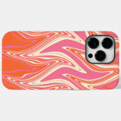 反り – ピンク、オレンジ、クリーム Case-Mate iPhoneケース (裏面 (横))
