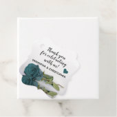 反エレガント映ティール（緑がかった色）バラ結婚の感謝 フェイバータグ (インサイチュ)