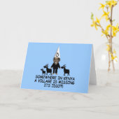 反オバマの村の馬鹿 カード (黄色い花)