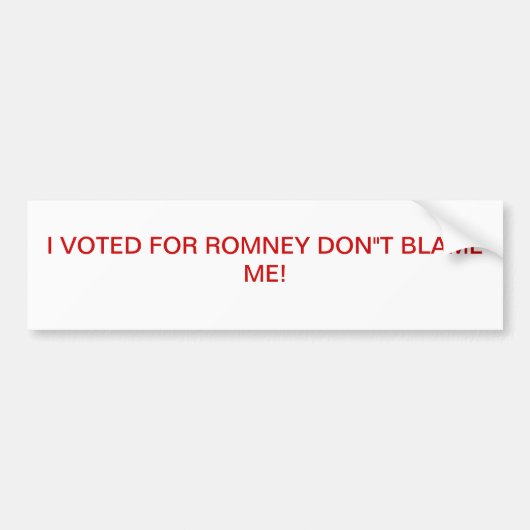 反オバマ バンパーステッカー (正面)