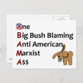 反オバマ ポストカード (正面/裏面)