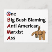 反オバマ ポストカード (正面)