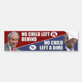 反オバマ-子供はダイムを残しませんでした バンパーステッカー (正面)