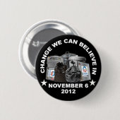 反オバマ-私達を信じることができます変えて下さい 缶バッジ (正面&裏面)