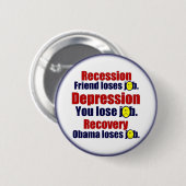 反オバマ 缶バッジ (正面&裏面)