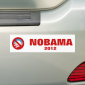反オバマ- NOBAMA バンパーステッカー (車上)