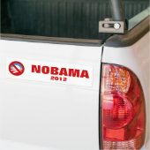 反オバマ- NOBAMA バンパーステッカー (トラック上)