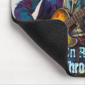 反カスタマイズ反少女ギタリストアート感動的 マウスパッド (コーナー)