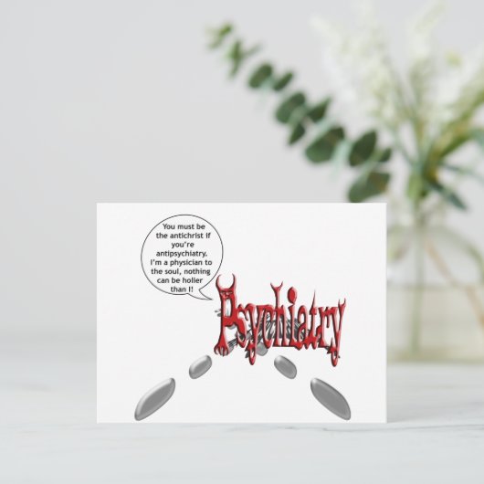 反キリストである必要があなたは反もし精神医学 ポストカード