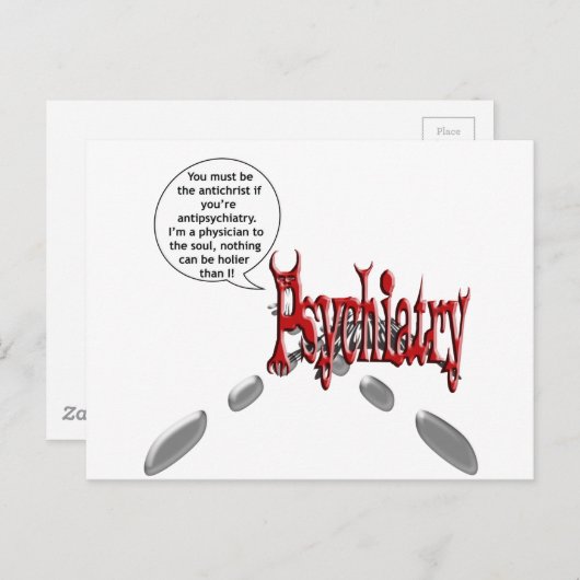 反キリストである必要があなたは反もし精神医学 ポストカード (正面/裏面)