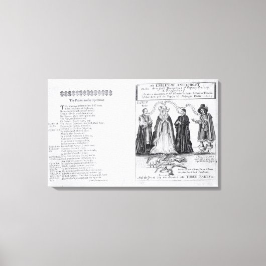 反キリストの象徴 キャンバスプリント (正面)