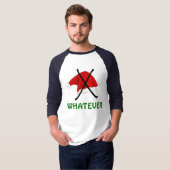 反クリスマスのサンタクロースの帽子のTシャツ Tシャツ (正面フル)