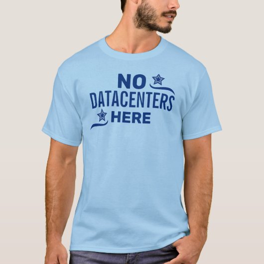 反データセンター政治 Tシャツ (正面)