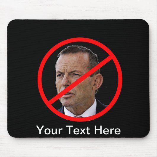 反トニーAbbott マウスパッド (正面)