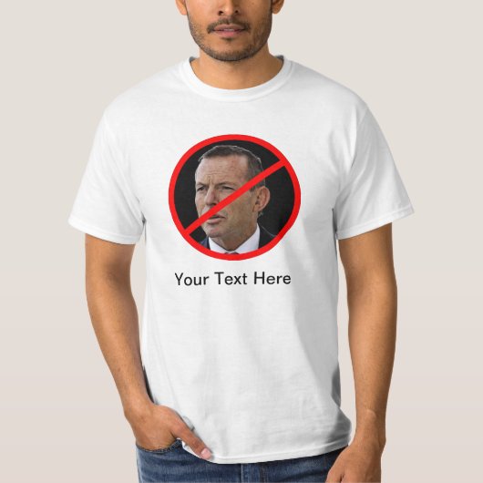 反トニーAbbott Tシャツ (正面)