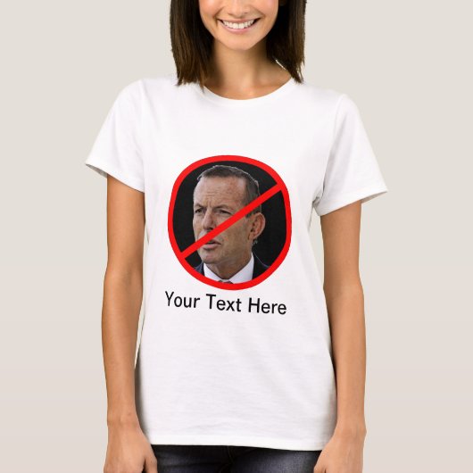 反トニーAbbott Tシャツ (正面)