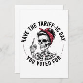 反トランプに投票したあなたが望んだタラフィックな1日を過ごせ 招待状 (正面/裏面)