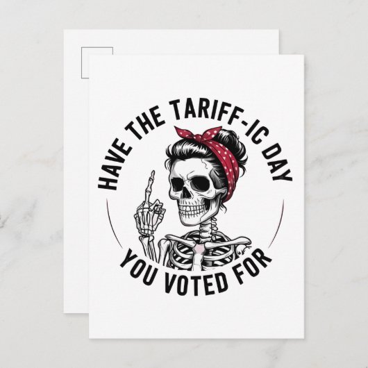 反トランプに投票したあなたが望んだ最悪の1日を過ごしてね インビテーションポストカード (正面/裏面)