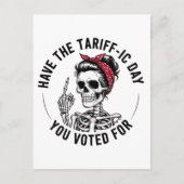 反トランプに投票したあなたが望んだ最悪の1日を過ごしてね インビテーションポストカード (正面)