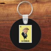反トランプのための面白いメキシコデザイン - El Pendejo キーホルダー (正面)