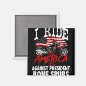 反トランプバイク集団、骨の髄までスパーズ大統領に抵抗 マグネット (正面/裏面)