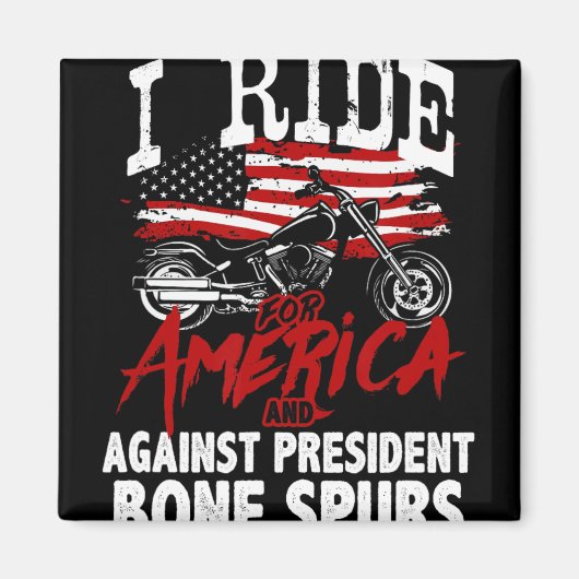反トランプバイク集団、骨の髄までスパーズ大統領に抵抗 マグネット (正面)