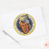 反トランプ大統領 アンチクライストの封印 ラウンドシール (封筒)