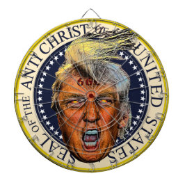 反トランプ大統領 反キリストの封印 ダーツボード