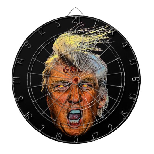 反トランプ大統領 大口悪魔 ダーツボード (正面)