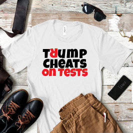 反トランプ学生抗議スローガン 赤黒 Tシャツ