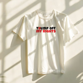 反トランプ学生抗議スローガン 赤 エレガント トライブレンドＴシャツ