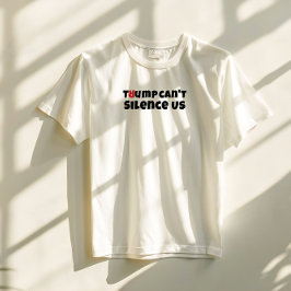 反トランプ学生抗議スローガン 赤 エレガント Tシャツ