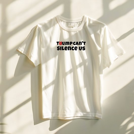 反トランプ学生抗議スローガン 赤 エレガント Tシャツ