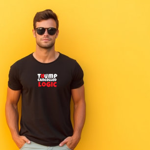 反トランプ学生抗議スローガン 赤 黒 Tシャツ