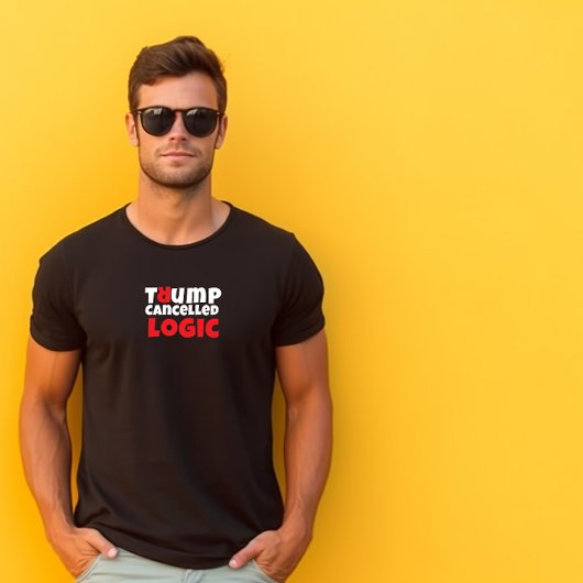 反トランプ学生抗議スローガン 赤 黒 Tシャツ