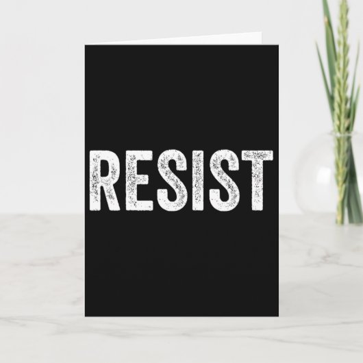 反トランプ抗議行進　政治的反抗 カード (正面)